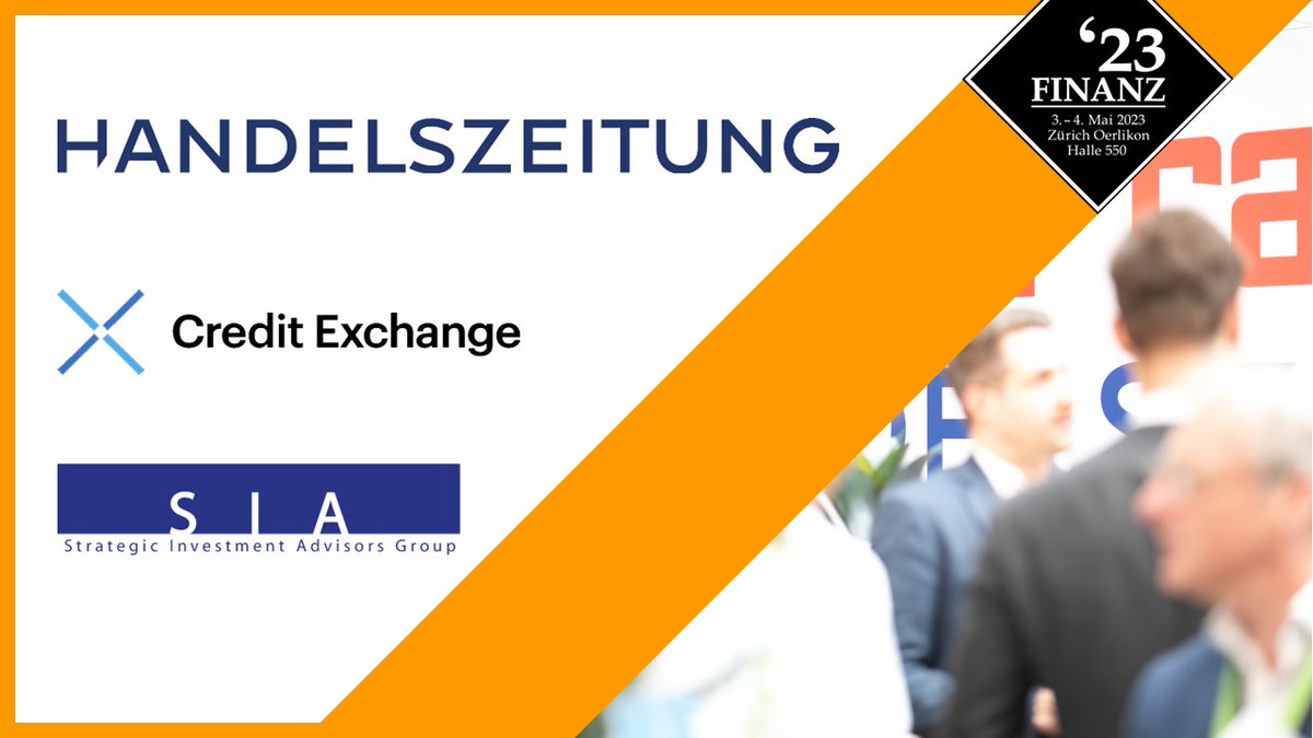 finanzmesse's tweet photo. Ausstellervorstellungen FINANZ'24:
- @Handelszeitung
- Credit Exchange AG @CredExAG
- SIA Funds AG

#finanz24 #finanz #assetmanagement #assets #finanzevent #anlagen #investments #investment #finanzmesse https://t.co/xMTYp58C0Q