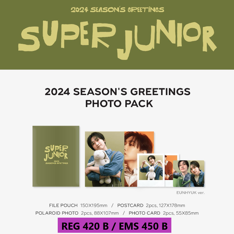 cjkbuffet's tweet photo. เปิดพรี #SuperJunior 2024 SEASON'S GREETINGS OFFICIAL MD 
🏷ราคาตามภาพ รวมส่งและภาษีแล้วค่ะ 
⏰เปิดรับถึง 9 มค เวลา 16.00 
🛒จองที่ลิ้ง https://t.co/GRuVTznQuA

#ตลาดนัดSJ https://t.co/ZKGLXxwO4V