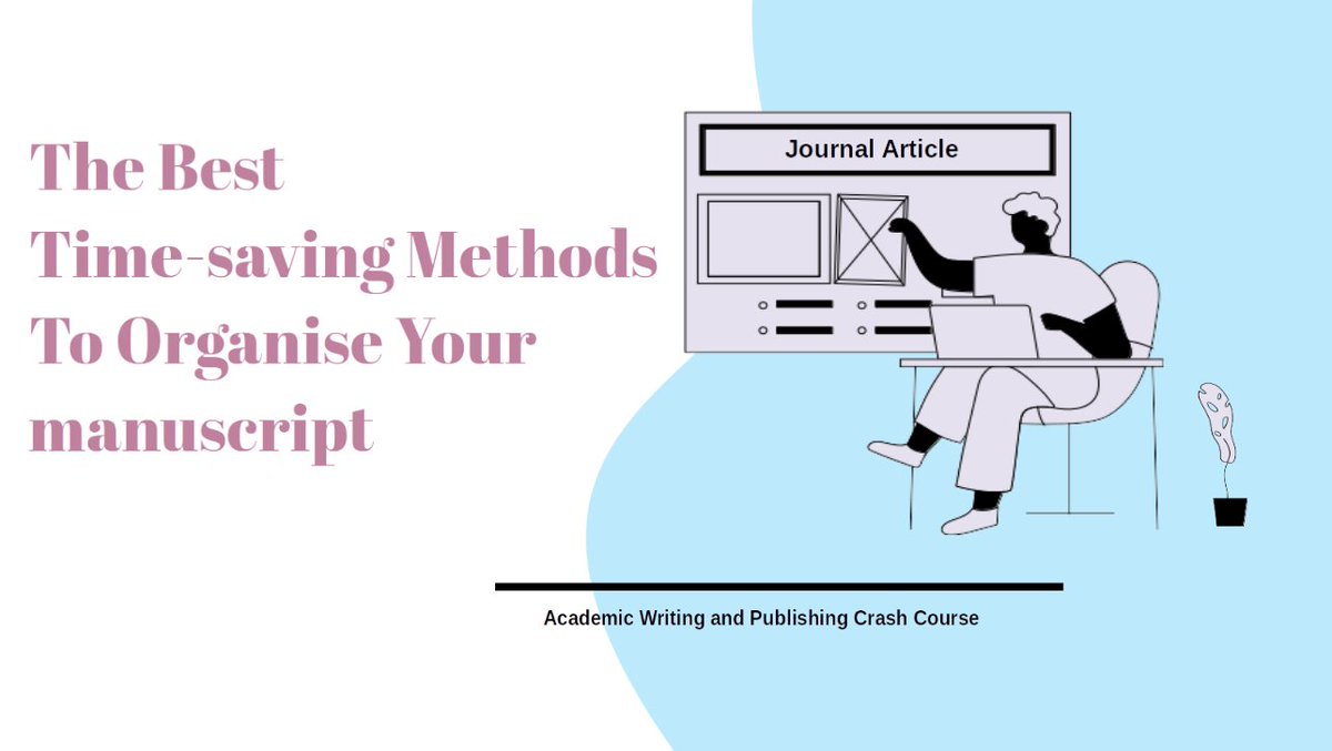 Free course lecture: The BEST Time-saving Method to Organise Your Manuscript; You Will LOVE This! youtu.be/DX6fJHz16cw

#publishing #writing #draft #manuscript #Productivity