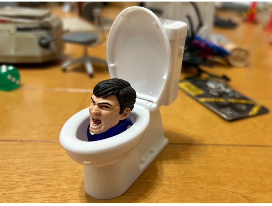AEN_FUKUI's tweet photo. ユーチューブで流行っているスキビディトイレ #skibidi_toilet #スキビディトイレ　#スキビィティトイレ https://t.co/apcL9vM2WB