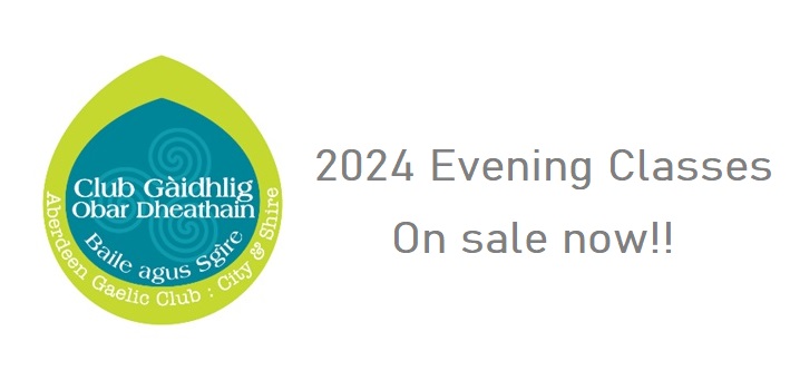 Make 2024 a year to remember by learning Scottish Gaelic! 🏴󠁧󠁢󠁳󠁣󠁴󠁿😍

Our 2024 Online Evening classes are now ON SALE and you can reserve your space now at gaelicaberdeen.eventbrite.com

#LearnGaelic