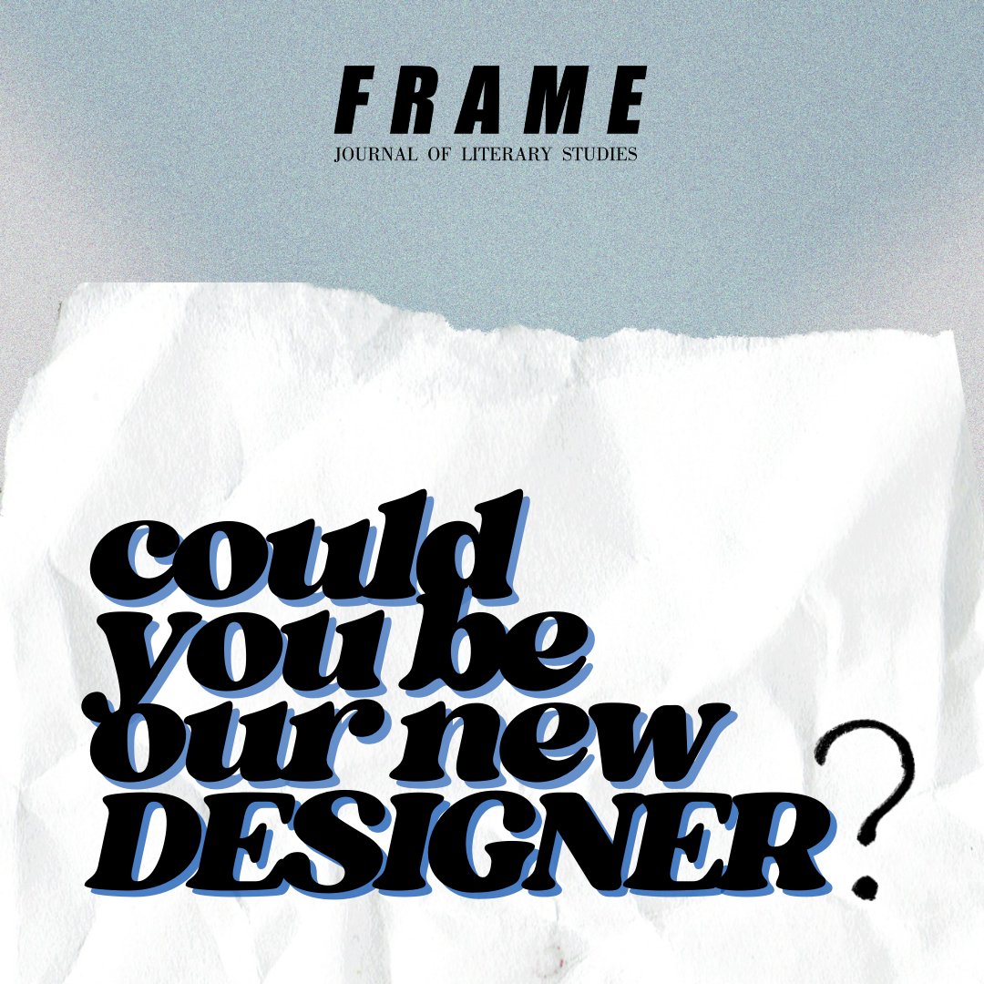 Frame_literaryJ's tweet photo. FRAME is looking for a new designer to redesign the journal for our 40th anniversary!

The role includes typesetting, a cover design, and two proofing rounds. We offer a compensation of €400.

Send your CV, a motivation letter, and your portfolio to info@frameliteraryjournal.com https://t.co/IOn0xF9rnw