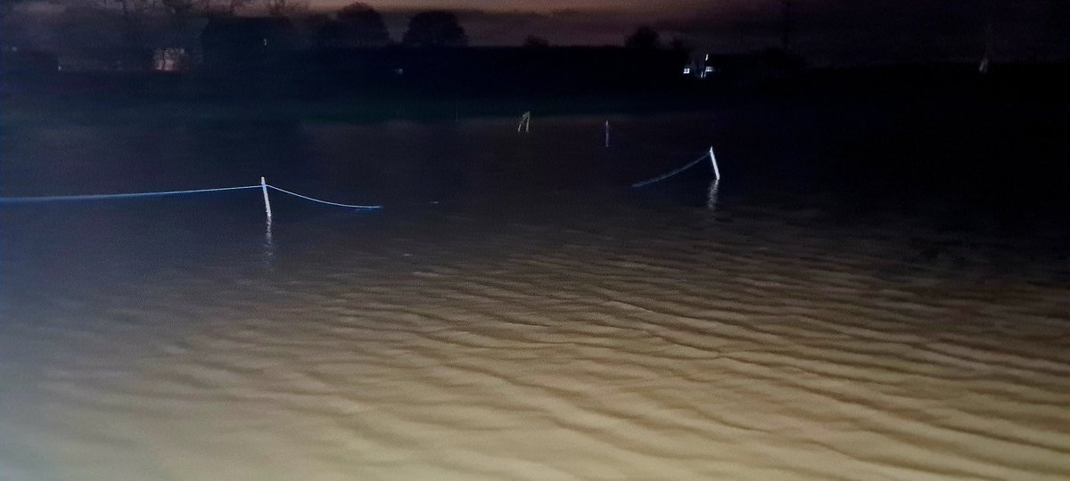 BCG_Greenies's tweet photo. What a horrendous winter this is, 60mm already this week on top of heavily saturated ground means the main drain has broke it's banks, needless to say the pumps are back out #demoralising ⛳️⛳️ https://t.co/G3K1fQtKVc