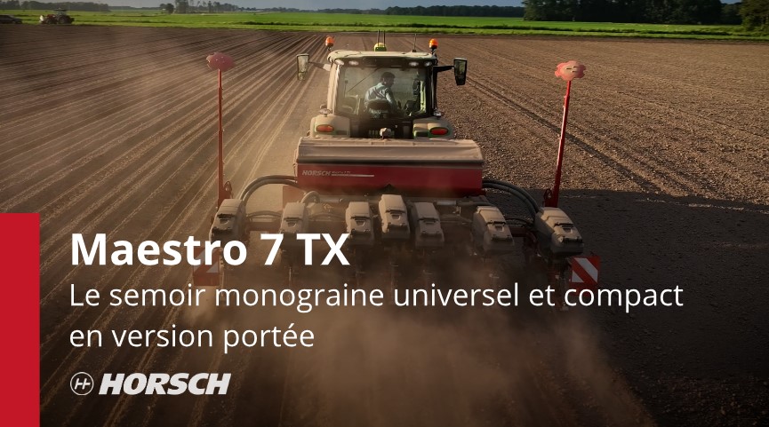 HORSCH_France's tweet photo. 💡 Et si un semoir pouvait vous simplifier la vie en CUMA ?
Zoom sur le Maestro 6 TX
#semoir #monograine universel 3 points dès 130 CV
#châssis #telescopique
👉 changez #interrang simplement de 45 cm à 80 cm par pas de 5 cm
💡 Découvrez-le en vidéo https://t.co/rPQInRn2yW https://t.co/72GEyAPfRF