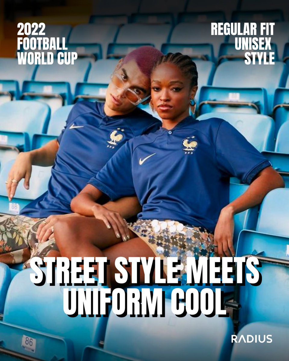 radius_314's tweet photo. @rayssaleal After a year, the 2022 World Cup collection drop! @Nike redefines the pitch with street-savvy, unisex looks. Football gear? More like fashion's frontline.✨ https://t.co/2QA4nunCoW