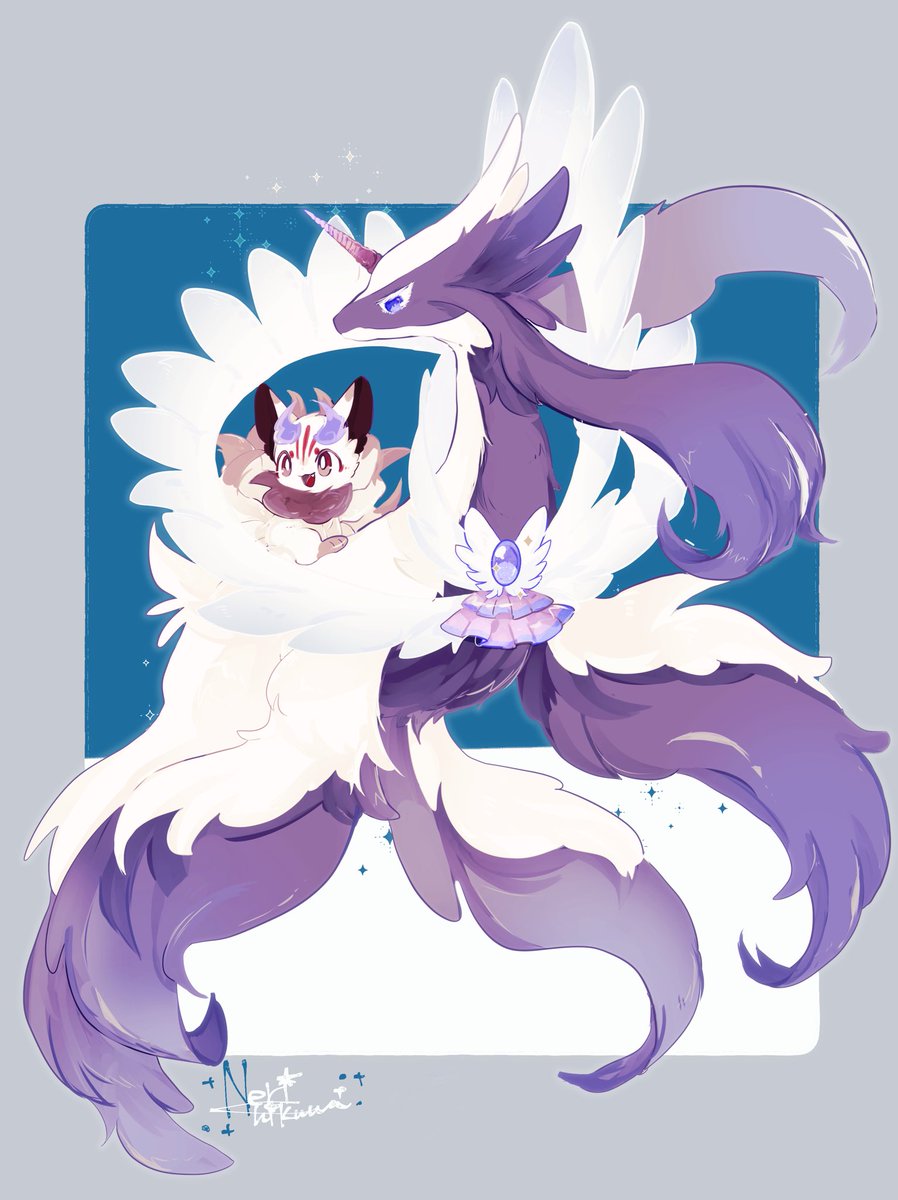 「パルフェとばんちょうドラゴンっぽいうちのこ 」|ねりちくわのイラスト