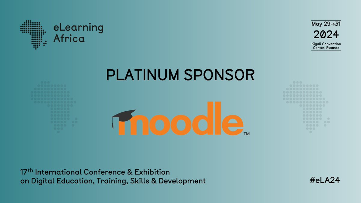 eLearning Africa is delighted to announce that Moodle is Platinum Sponsor for eLearning Africa 2024. Moodle is on a mission to empower educators to improve our world with open source eLearning software. Discover more here: moodle.com #eLA24