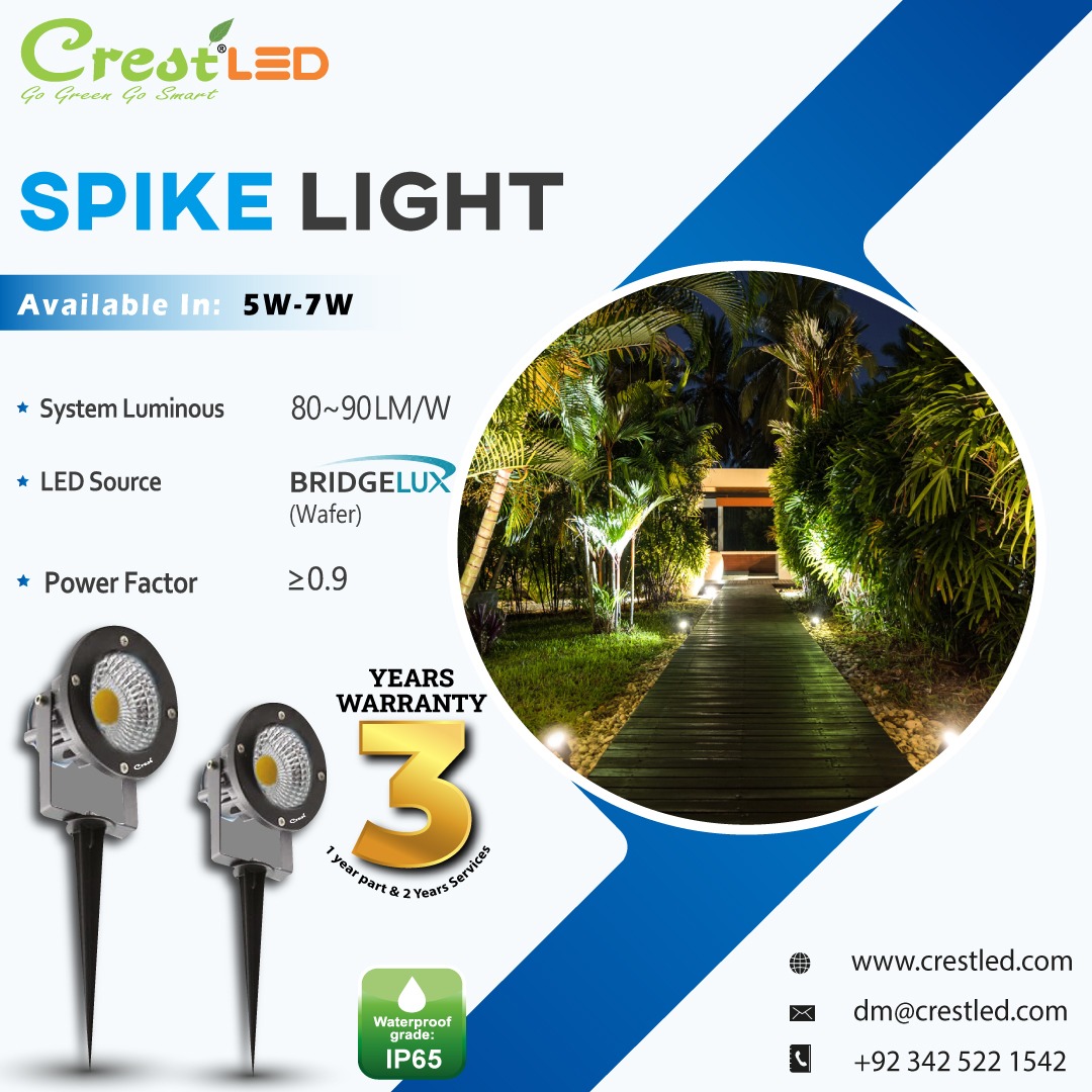 PakCrest's tweet image. LED Spike Light

Visit our website for more information:crestled.com/c/led-lights/l…

Contact Us: 03425221542
Email:sales@crestled.com

#spikelight #LEDcompactLight #SiliconStripLight #FlexibleStripLight #LaserBladeLight #pendantsuspendedlight