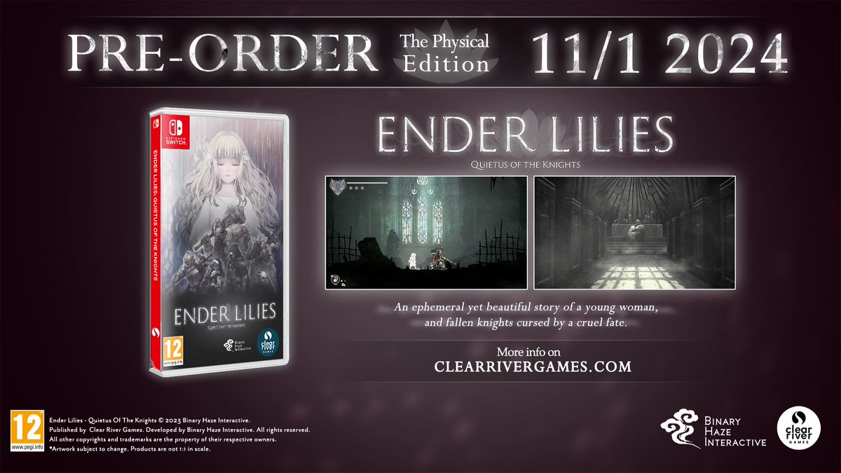 Formidable bosses await next week when #ENDERLILIES: Quietus of the Knights from @BinaryHaze_EN hits Nintendo Switch physically in Europe 👸 Find beauty in despair and pre-order on @8bitmods: 8bitmods.com/ender-lilies-s…