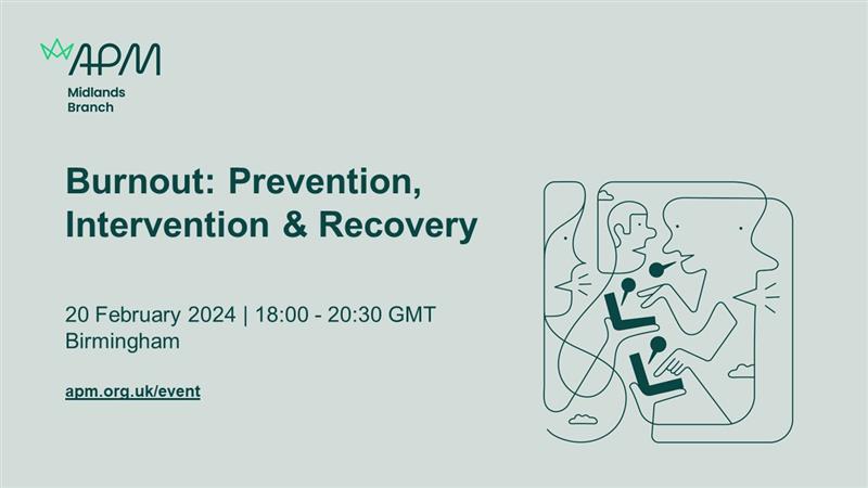 APM_Midlands's tweet photo. What do we mean by #burnout, what might cause it, how might it be experienced &amp; recognised?

Elise Homes will offer a blend of scientific background, psychological mapping models &amp; practical exercises for you to put into action in this supportive &amp; constructive talk.

#apmmbranch https://t.co/ykQVzhejy9