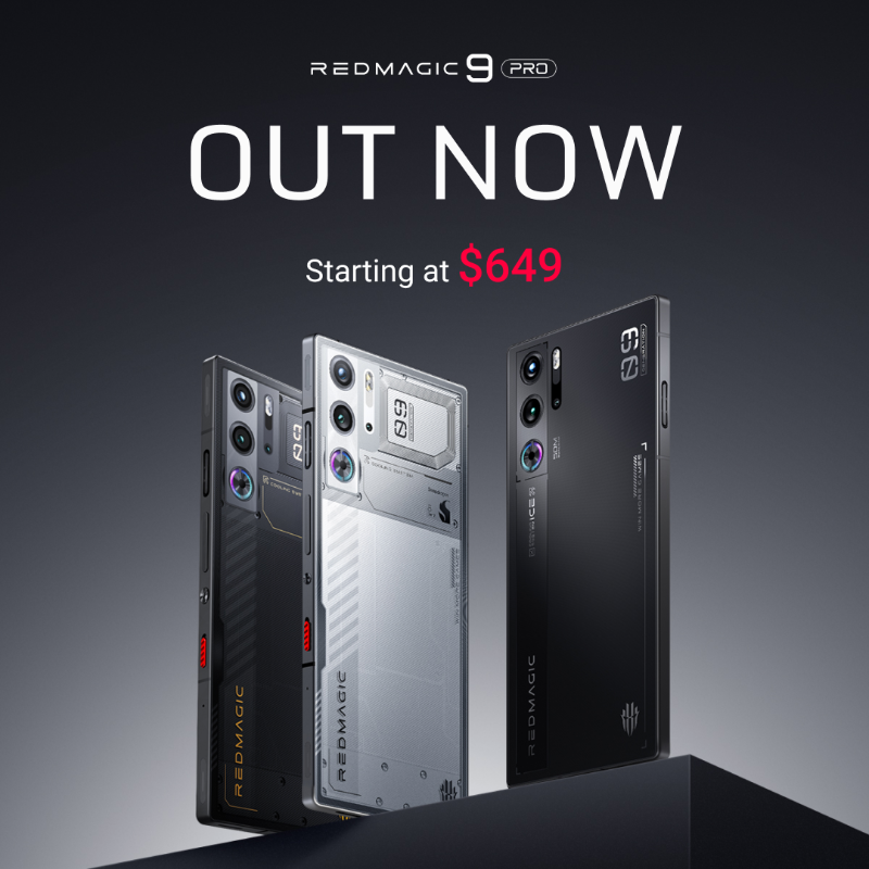 redmagicgaming's tweet photo. The #REDMAGIC9Pro is OUT NOW.

Order now to get the gaming phone of your dreams.