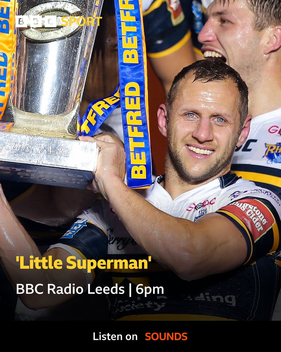 🚨 ON NOW! 🦸‍♂️ 'Little Superman' 🏉 @Rob7Burrow's former coaches and teammates tell the story of his remarkable Rugby League career. 📻 @BBCLeeds 🕕 6pm 📡 92.4FM | DAB | Online 🌍 bbc.in/3bSj5jt