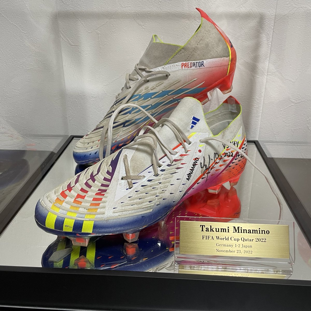 南野拓実🇯🇵 @takumina0116 カタールW杯実使用スパイク！✨ あの劇的