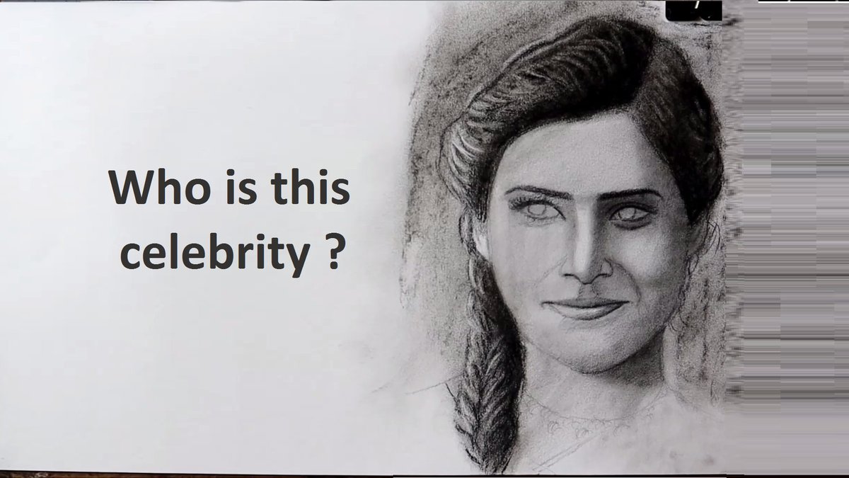 RamyaSadasivam's tweet image. Youtube video - youtu.be/oOaN6iFkxJE

#GuesstheCelebrity #CharcoalPortrait #RealisticPortrait
