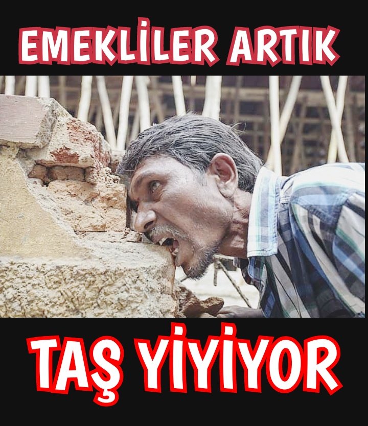 EYTLEVENTATACA1's tweet photo. #emekliler taşmı yesin diye sormayacağım artık 
Çünkü taş yiyiyor‼️

#EmekliTÜİKendi
#5BinVeKısmiÇözümBekliyor
 #SeyyanenZam
#enflasyon  Bağ-Kur  ENAG 
Bakan Şimşek #sahibinden 
@isikhanvedat @memetsimsek @_cevdetyilmaz https://t.co/fbIqg9hlcM