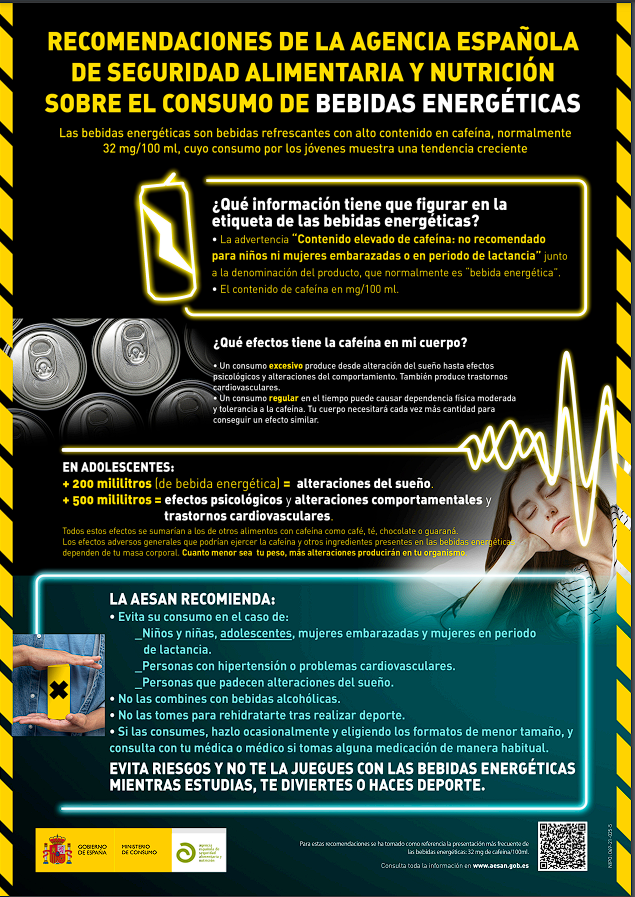 Tu Endocrino (@tuendocrinoseen) on Twitter photo ⭐ Las bebidas #energéticas son #bebidas refrescantes con alto contenido en #cafeína, normalmente 32/mg100ml, cuyo consumo por los jóvenes muestra una tendencia creciente.
▶ Recomendaciones de la Agencia Española de Seguridad Alimentaria y Nutrición vía <a href="/sociedadSEEN/">Sociedad SEEN</a> ⭐ Las bebidas #energéticas son #bebidas refrescantes con alto contenido en #cafeína, normalmente 32/mg100ml, cuyo consumo por los jóvenes muestra una tendencia creciente.
▶ Recomendaciones de la Agencia Española de Seguridad Alimentaria y Nutrición vía <a href="/sociedadSEEN/">Sociedad SEEN</a>