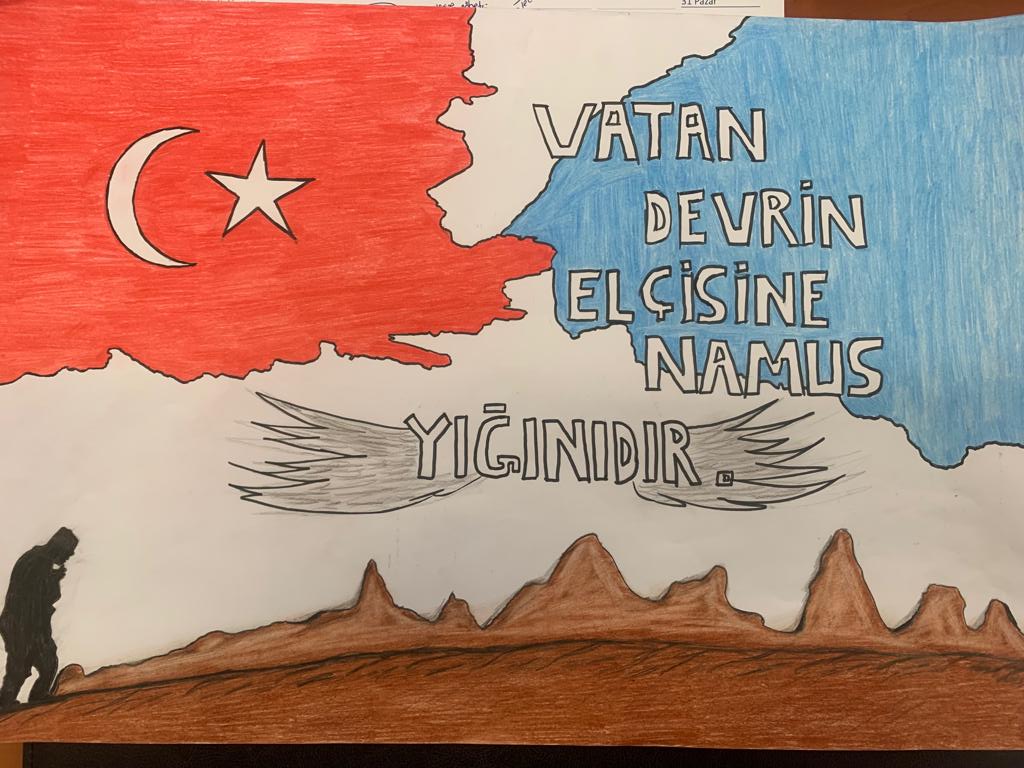 Dilimizin Zenginlikleri Projesi kapsamında okulumuzda düzenlenen Cümle afiş yarışmasında 1. Olan öğrencimiz 4-C sınıfından Habil Sina KÖSE'yi tebrik ederiz
<a href="/tcmeb/">Millî Eğitim Bakanlığı</a> <a href="/istanbulilmem/">İstanbul İl Millî Eğitim Müdürlüğü</a> <a href="/istmemkultur/">Dilimizin Zenginlikleri Projesi</a> @sultangaziilcemem <a href="/necatitekbas/">Necati TEKBAŞ</a> #DilimizinZenginlikleriProjesi