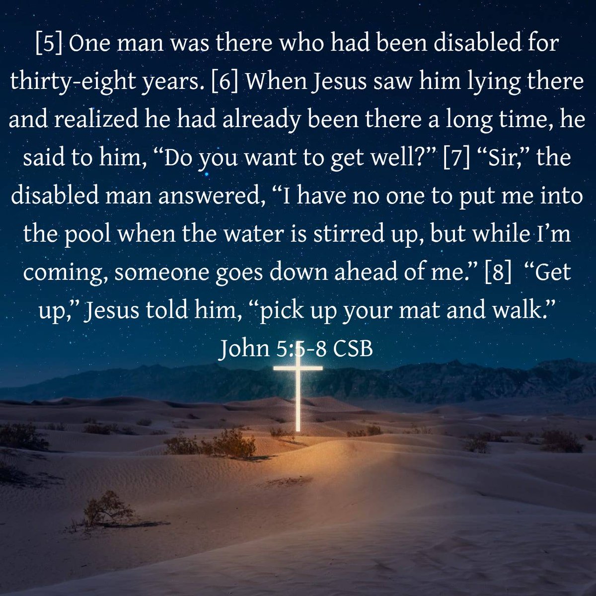 EliotChurch's tweet photo. John 5:51-8 CSB
#WalkinginGodsDivineOrder https://t.co/w6s2B8Bdm2