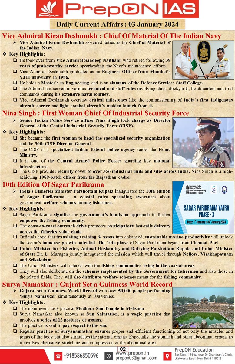on_prep's tweet photo. Daily Current Affairs : 03 January 2024
#upsc #upscaspirants #upscprelims2024 #upscprelims #UPSCPreparation #dailynews #currentaffairs #infographics #indiannews #generalknowledge #india #iasaspirants #iasexam https://t.co/7GftvvK98P