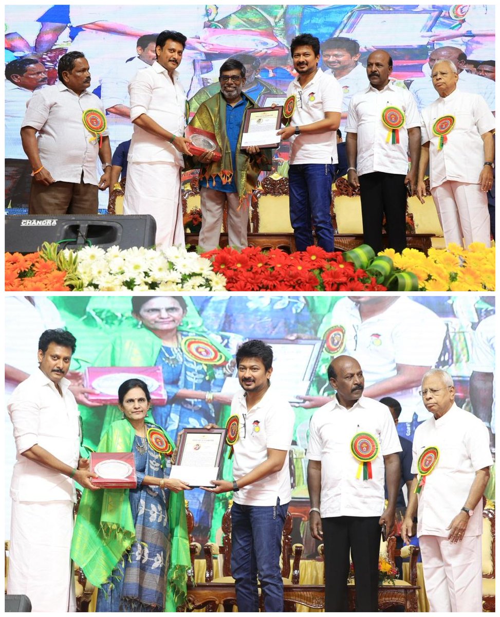 Udhaystalin's tweet photo. 47-ஆவது சென்னை புத்தகக் காட்சியை நந்தனம் YMCA உடற்பயிற்சிக் கல்லூரி வளாகத்தில் இன்று தொடங்கி வைத்தோம்.

மாண்புமிகு தமிழ்நாடு முதலமைச்சர் அவர்களின் வாழ்த்துச் செய்தியை எடுத்துரைத்து, தென்னிந்திய புத்தக விற்பனையாளர் & பதிப்பாளர் சங்கம் (BAPASI) சார்பில் ‘முத்தமிழறிஞர் கலைஞர் பொற்கிழி’ விருது மற்றும் தலா ரூ.1 லட்சத்தை 6 சிறந்த படைப்பாளிகளுக்கு வழங்கி வாழ்த்தினோம். 

மேலும், #BAPASI சார்பில் சிறந்த பதிப்பாளர்கள் எழுத்தாளர்களுக்கு விருதுகளை வழங்கி கெளரவித்தோம். @dmk_youthwing சார்பில் தொடங்கப்பட்டுள்ள @muthamilarignar பதிப்பகத்தின் சார்பில் புதிதாக வெளியிடப்பட்டுள்ள 9 நூல்கள் உட்பட லட்சக்கணக்கான நூல்களைக் கொண்ட அரங்குகள் அமைக்கப்பட்டுள்ளன.

உலகத்தமிழர்களின் அறிவுத்திருவிழாவாக நடைபெறவுள்ள சென்னை புத்தகக் காட்சி சிறக்கட்டும். புத்தக வாசிப்பு அறிவின் புதுப்புது கதவுகளை திறக்கட்டும்! #ChennaiBookFair2024