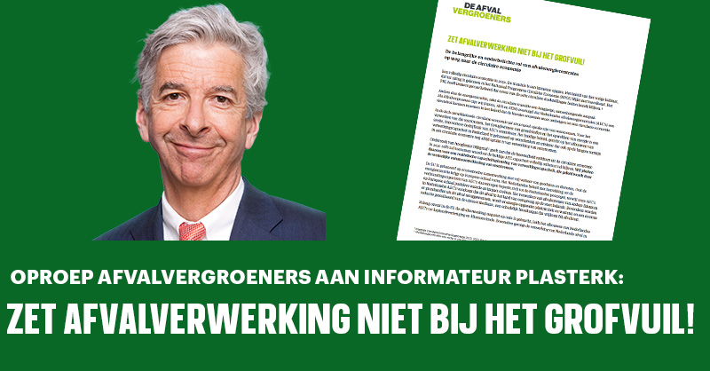 De Afvalvergroeners  hebben in een brief aan informateur <a href="/Rplasterk/">Ronald Plasterk</a> belangrijke en onderbelichte rol van afvalenergiecentrales (AEC’s) onder de aandacht gebracht. Lezen jullie ook even mee
<a href="/geertwilderspvv/">Geert Wilders</a> en <a href="/FleurAgemaPVV/">Fleur Agema</a>?

afvalvergroeners.nl/nieuws/brief-a…