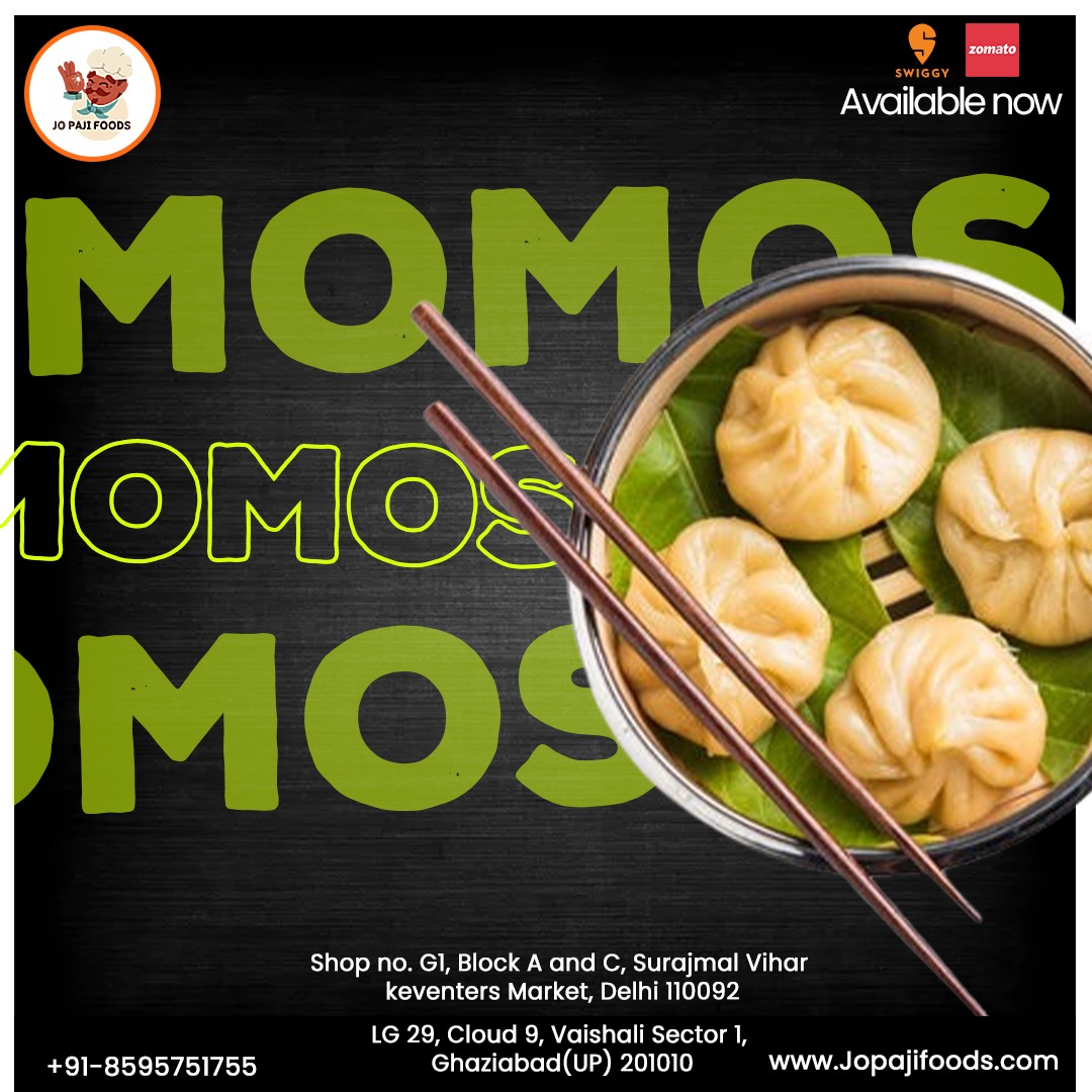 Dive into the delicious world of Jo Paji Foods' momos. Your perfect bite-sized delights are just an order away.

For more info:
Call us: +91 8595751755
Visit at: jopajifoods.in

#JoPajiFoods #MomosLove #DumplingDelight #TasteSensation #OrderNow #FoodieHeaven #PastaLove