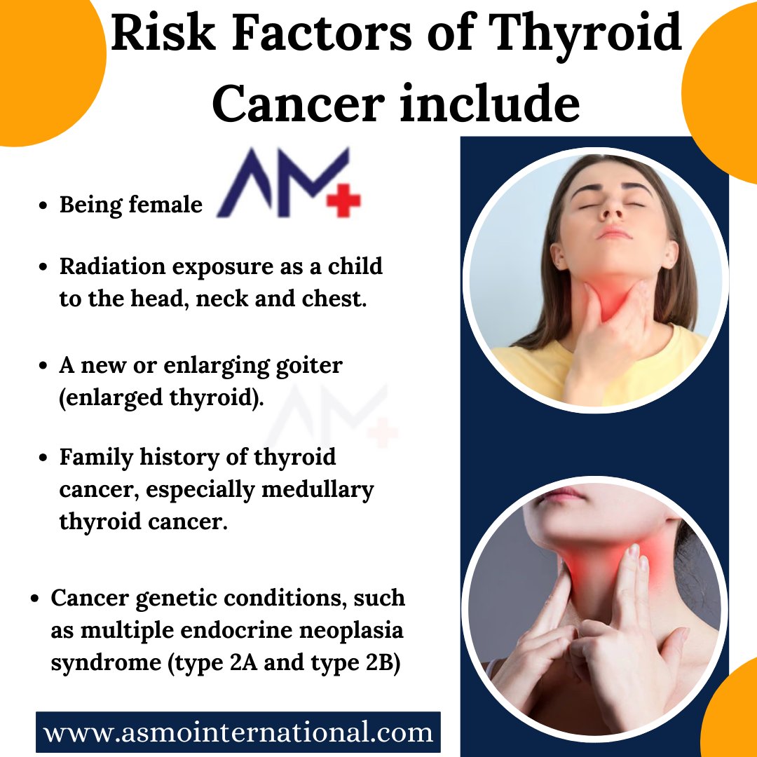Risk Factors of Thyroid Cancer include
.
bit.ly/3nHERKo
.
#anticancermeals #anticancer #mealplanning #anticancerfood #cancer #plenty #fruits #vegetables #vitamins #nutrients #healthcare #asmointernational #asmohealth #asmomedicines #asmocare #asmoresearch #asmo