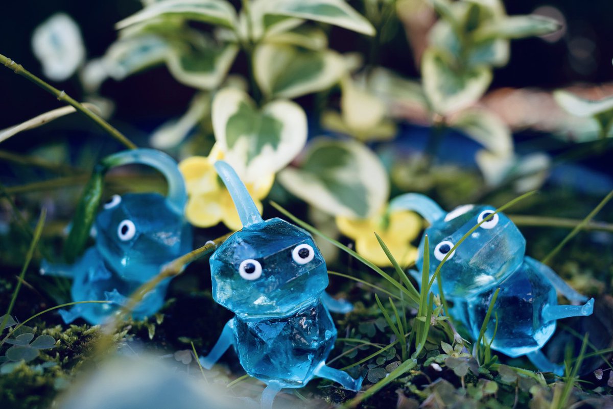 氷ピクミンのフィギュアがどうしても欲しくてレジンや樹脂粘土などで