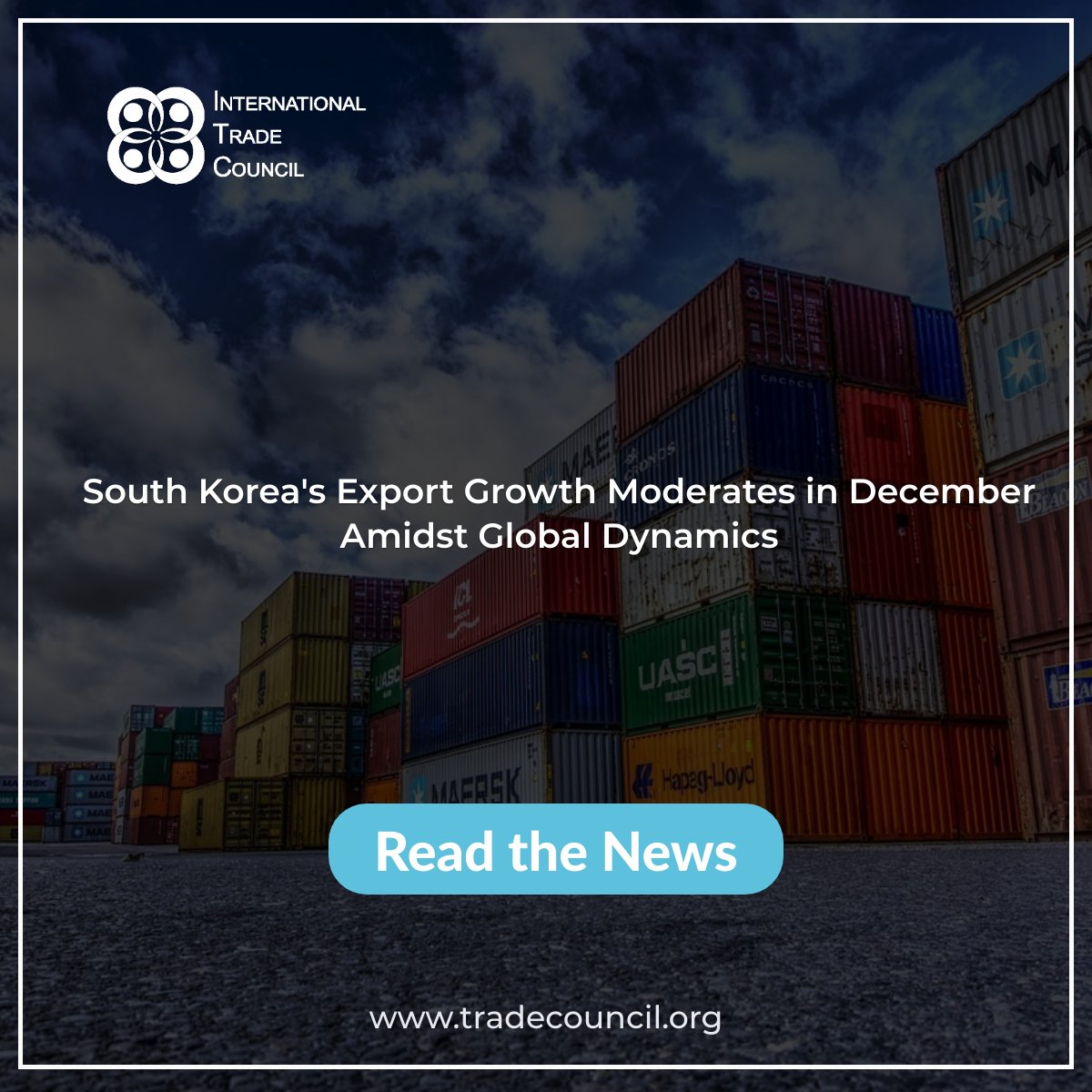 SupplyChainRep's tweet image. South Korea&apos;s Export Growth Moderates in December Amidst Global Dynamics
Read The News: tradecouncil.org/south-koreas-e…
#SKExportGrowth #GlobalTradeDynamics #InternationalTradeCouncil