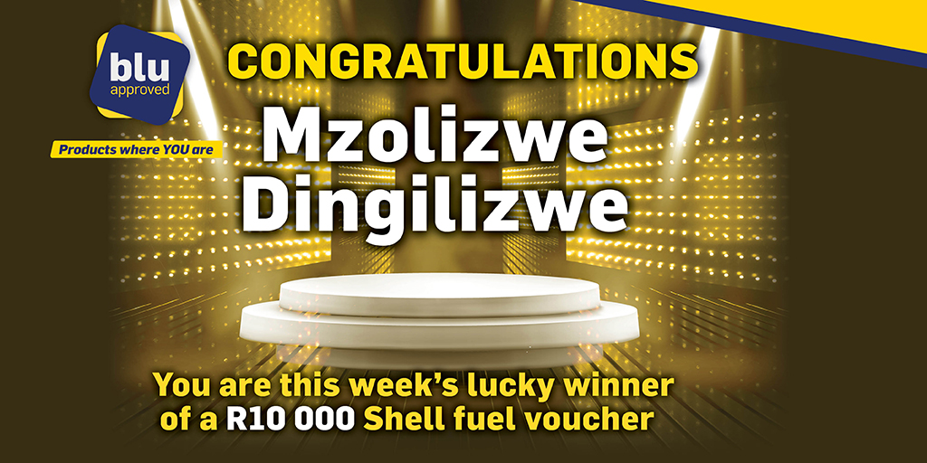 We’re about to make another lucky winner’s day!​
Our luck #FuelMyFriday winner is… *Mzolizwe Dingilizwe*​

Major congratulations *Mzolizwe Dingilizwe*​
#Shell #BluApproved #FuelMyFriday