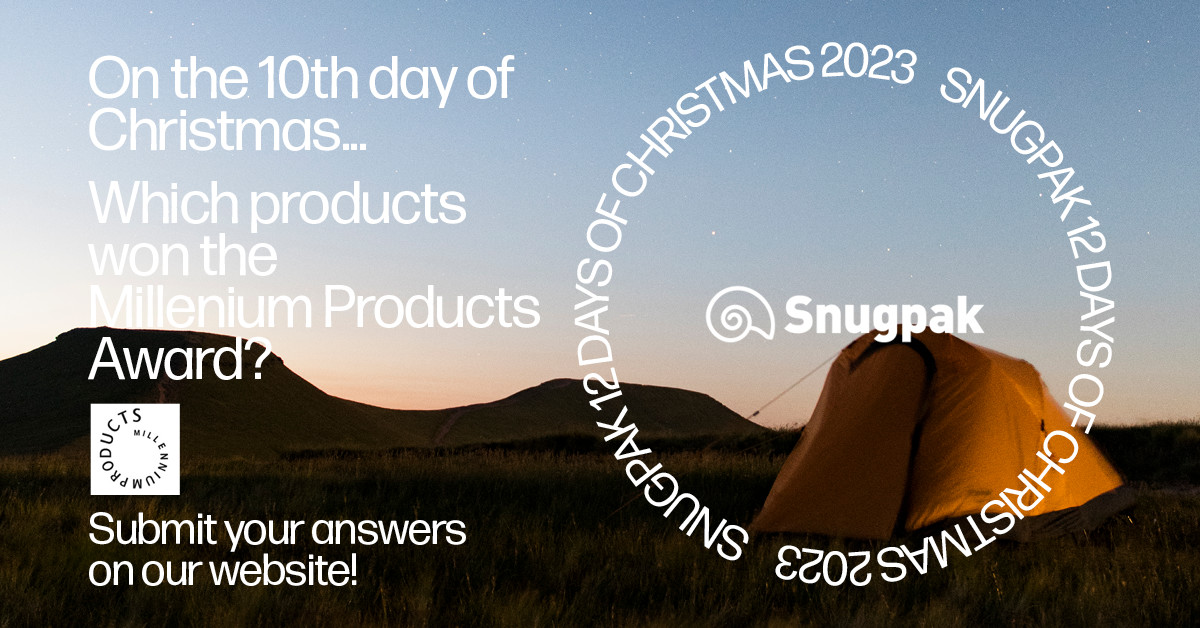 On the 10th day of Christmas, we have another Snugpak surprise! 🏆

Simply tell us which of our products won the Millennium Products Award.

Here's a handy hint: we developed it in 1995!

Submit your answers on our website (only click this official link): snugpak.com/christmas-surp…
