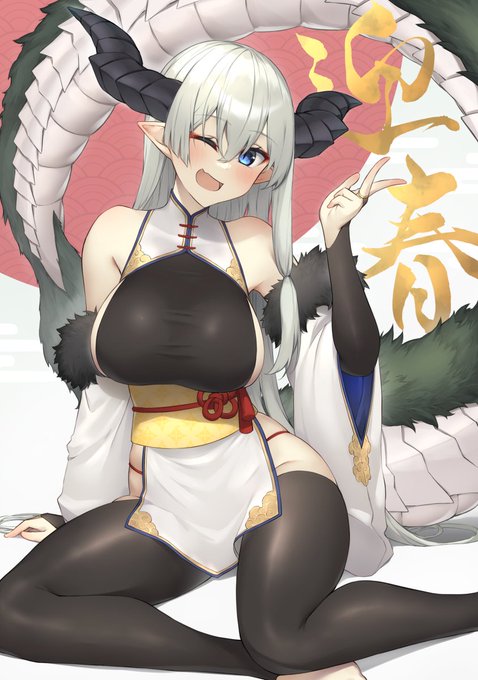 描き初め～～!!
今年もたくさんお絵描きします🙏 