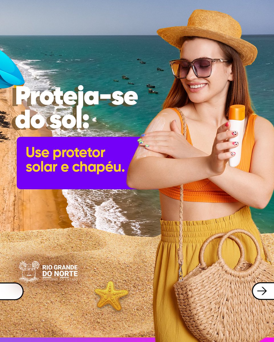 GovernodoRN's tweet image. Arraste para o lado e descubra as melhores dicas para desfrutar do verão com segurança e alegria! 🏄‍♀️

📸 Emprotur

#GovernodoRN #Verão #DicasDeVerão