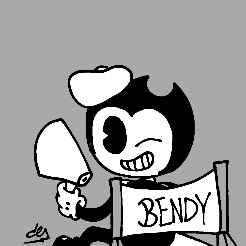 Bendy is on his way to make a new movie - - #BENDY #JoeysArtChallenge