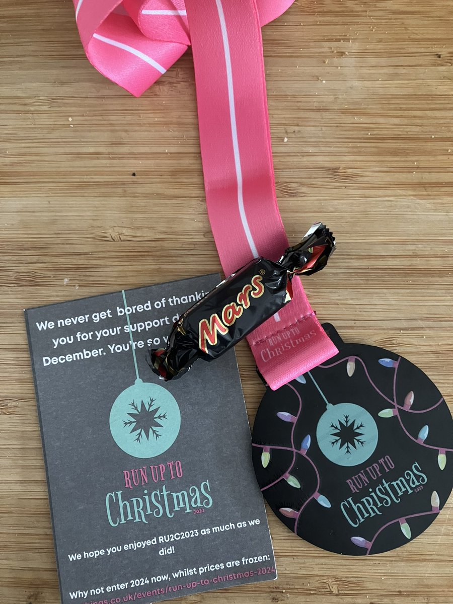 Received my medal today, thanks @runup2christmas