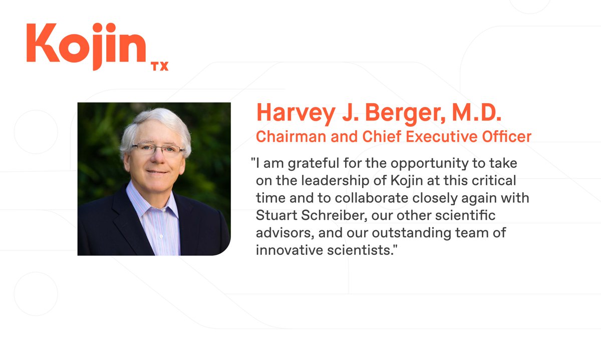 We are thrilled to announce the appointment of Dr. Harvey J Berger, a physician-scientist and biotech-industry veteran with 35 years of experience, as our new chairman and chief executive officer. For full details and to learn more about Dr. Berger: bwnews.pr/3TN3yIv