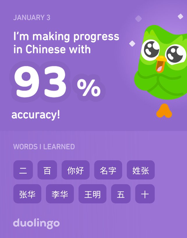 basiturrijal's tweet photo. I’m learning Chinese on Duolingo! It’s free, fun, and effective. https://t.co/9yItIkr4yE