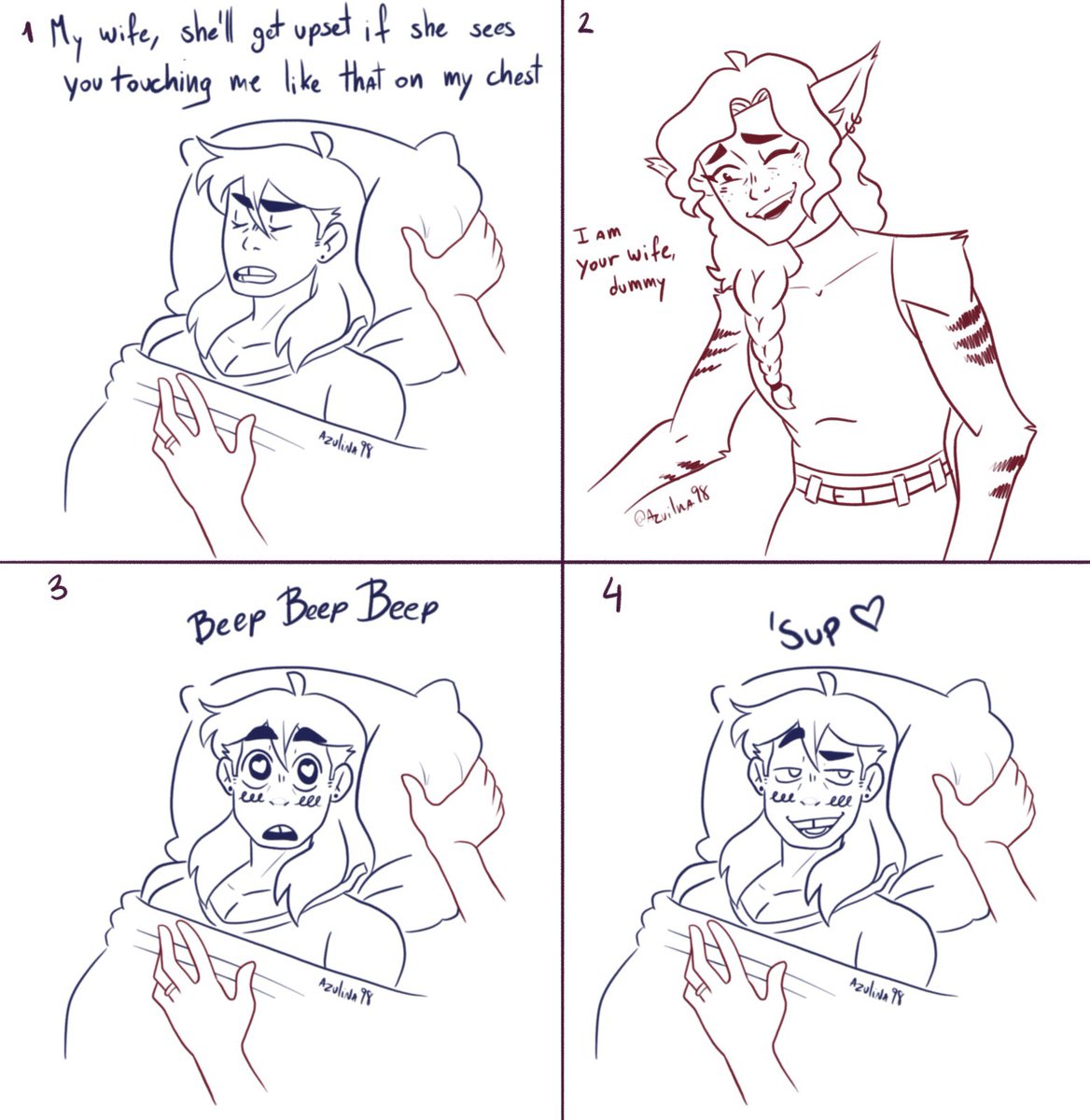 Azulina_98's tweet photo. It Takes Two au! (Thank you @/WereItSoEasy11 for the name suggestion!)

Adora had surgery and she’s still a lil bit out of it https://t.co/aLxx5abpuO
