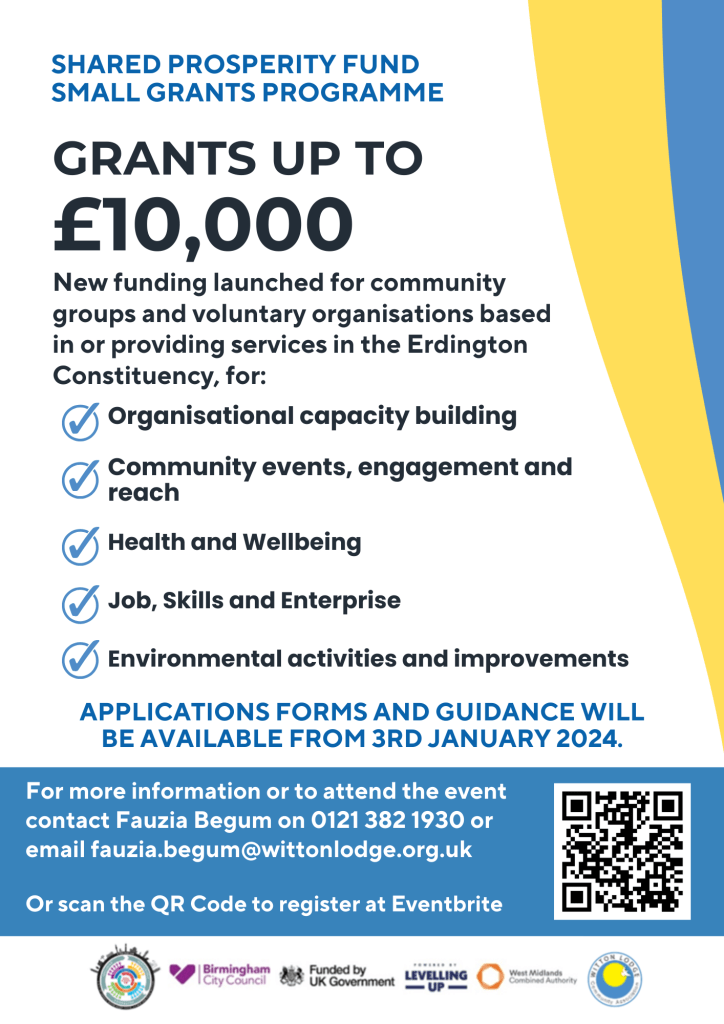 NEWS: New Small Grants Programme could give Erdington community groups up to £10k support

For the full story read Erdington Local: erdingtonlocal.com/news-new-small…

<a href="/wittonlodge/">Witton Lodge CA</a> @luhc <a href="/reviewpublish/">Review Publishing</a> @edking2210