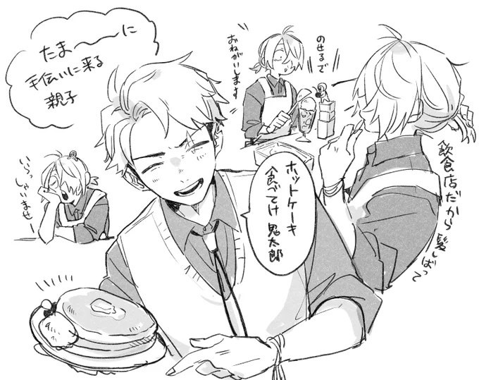 ホットケーキ屋手伝いに行く〓と👁️はいくらでも見たい 