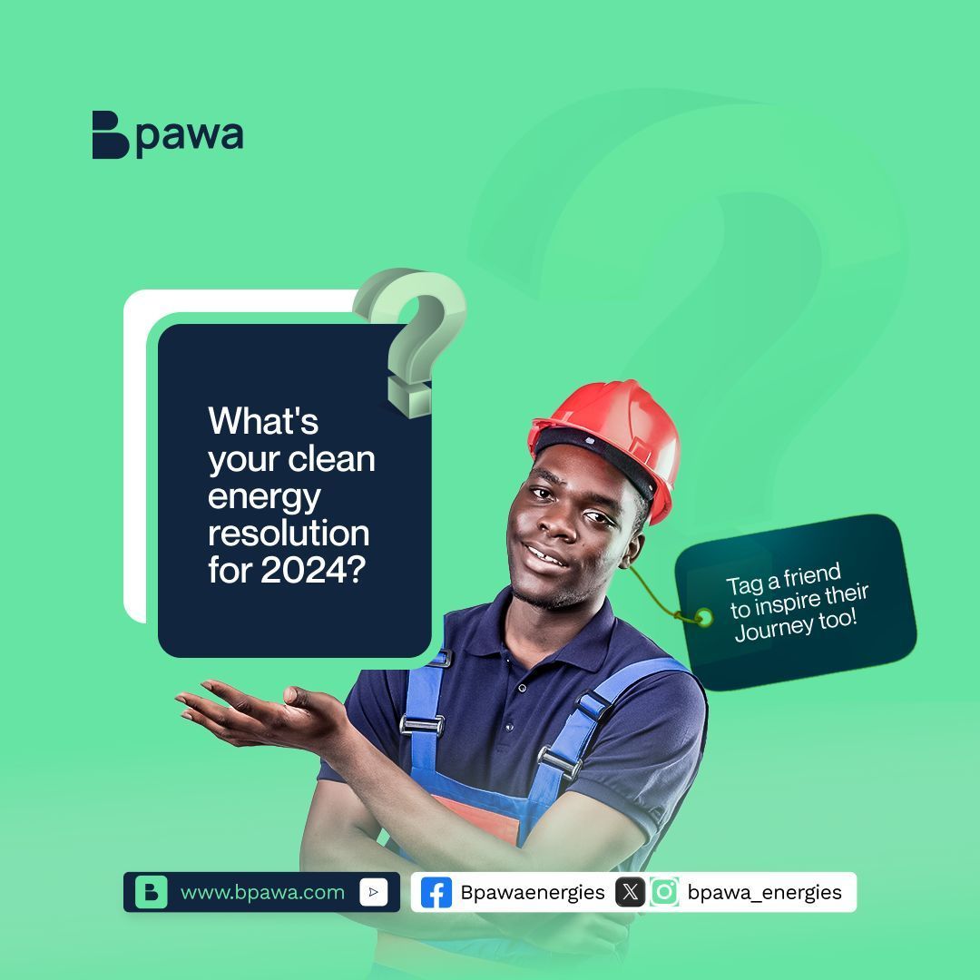 Share your 2024 clean energy resolution goals and tag a friend in the comment section to join you on this journey! 

Let's inspire each other towards a sustainable future. 

#bpawaenergies #ecoconsciousliving #cleanenergyresolution #greengoals2024
#endlifebatteries