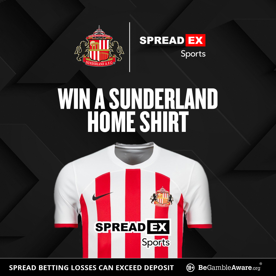SpreadexSport's tweet photo. Ahead of the Tyne-Wear derby we are giving away 5⃣ @SunderlandAFC home shirts!🔴⚪️

For the chance to win🏆

1⃣ Follow us + Share this post♻️
2⃣ Enter your details in the entry form below⤵️
https://t.co/f0XWEpy8xt

TS&amp;C's apply 🔞 https://t.co/eHyGQJzi9K