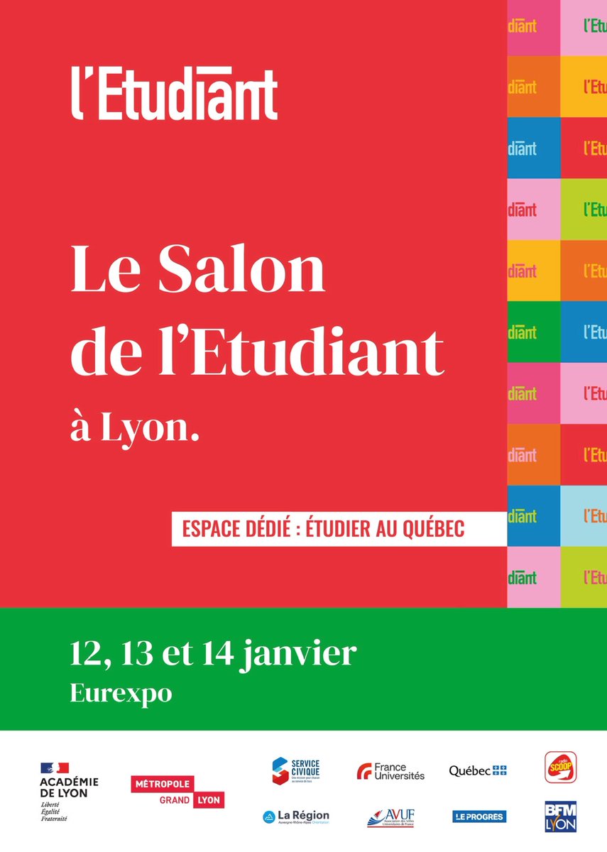 [Salon à Lyon] 📢

📆Venez rencontrer <a href="/centralesupelec/">CentraleSupélec</a>, ses élèves et ses enseignants, lors du salon de <a href="/letudiant/">l'Etudiant</a> de Lyon les 12, 13 et 14 janvier 2024 (stand i43).

Toutes nos formations vous seront présentées : Cursus Ingénieur, Bachelors, Masters, Summer Camp etc...