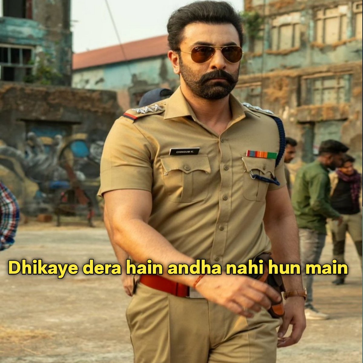 Sir see I have all legal documents please don't punish me 
Ranveer Kapoor as a PoliceOfficer :