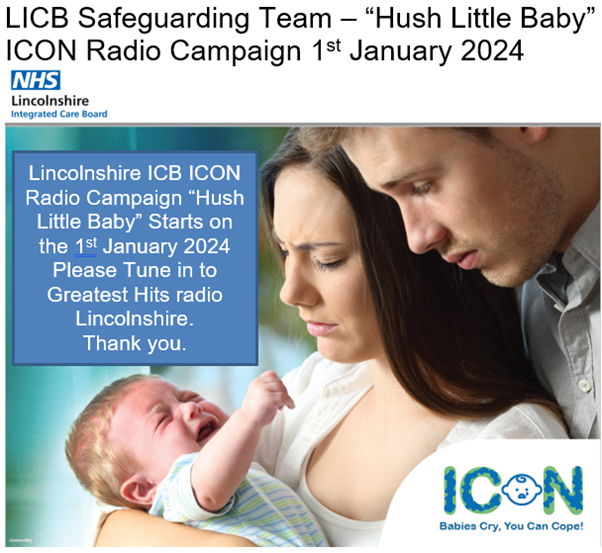 ICON_COPE's tweet photo. It’s fantastic to see some people using the ICON Hush-a-Bye Baby audio for radio campaigns - and Lincolnshire are currently doing this! If you would like further info please contact us info@iconcope.org
https://t.co/HQSr7RdumN #dadmatters #nct #DadPad #Dadstalk #rcgp @JaneScatt https://t.co/05IFw7HzNl