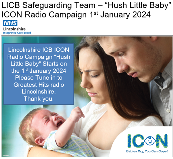 It’s fantastic to see some people using the ICON Hush-a-Bye Baby audio for radio campaigns - and Lincolnshire are currently doing this! If you would like further info please contact us info@iconcope.org iconcope.org #dadmatters #nct #DadPad #Dadstalk #rcgp @JaneScatt