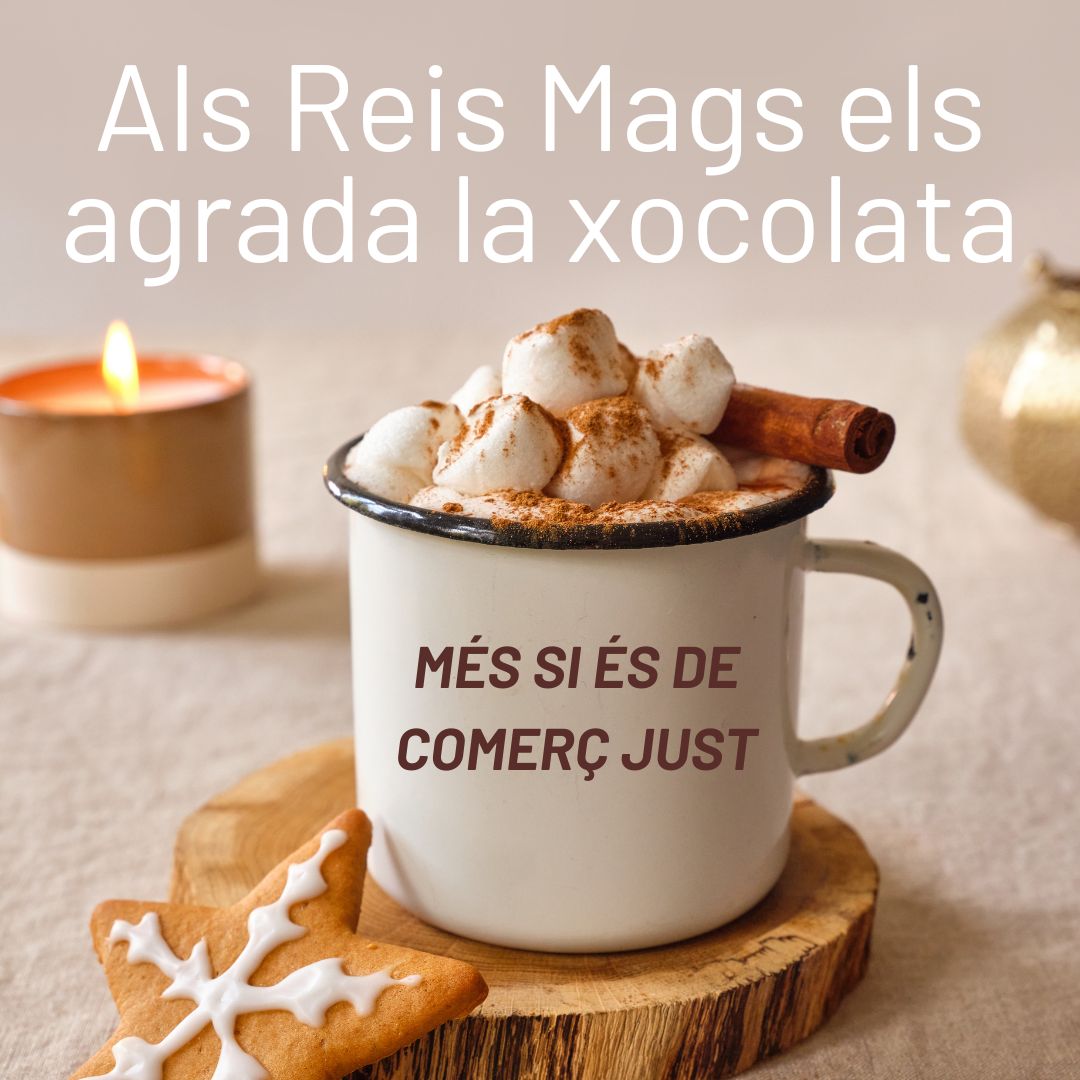 Equitables Coordinadora CJ (@equitablescj) on Twitter photo #Xocolata pels dies de mala lluna o potser per dies molt atrafegats, com el de demà pels Reis Mags.
Què millor que rebre'ls amb un tassó de xocolata desfeta i amb unes galetetes de #comerçjust.
#comerçlocal #justícialaboral #justíciaclimàtica #consumresponsable #negociosverdes #Xocolata pels dies de mala lluna o potser per dies molt atrafegats, com el de demà pels Reis Mags.
Què millor que rebre'ls amb un tassó de xocolata desfeta i amb unes galetetes de #comerçjust.
#comerçlocal #justícialaboral #justíciaclimàtica #consumresponsable #negociosverdes