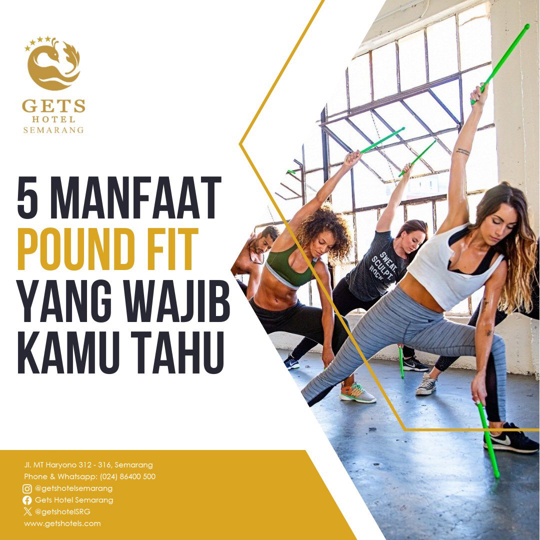 MANFAAT OLAHRAGA POUNDFIT BAGI TUBUH:

⭐️Tingkatkan fokus 
⭐️Menurunkan berat badan
⭐️Melatih seluruh tubuh
⭐️Tingkatkan sistem imun
⭐️Kurangi stress

#poundfit #olahraga