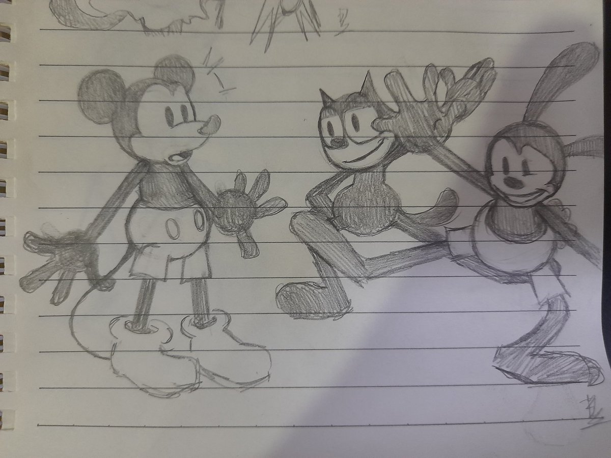 'Welcome to the public domain, little bro'

- Oswald The Lucky Rabbit

#steamboatwillie #mickeymouse #felixthecat #oswaldtheluckyrabbit #rubberhosestyle