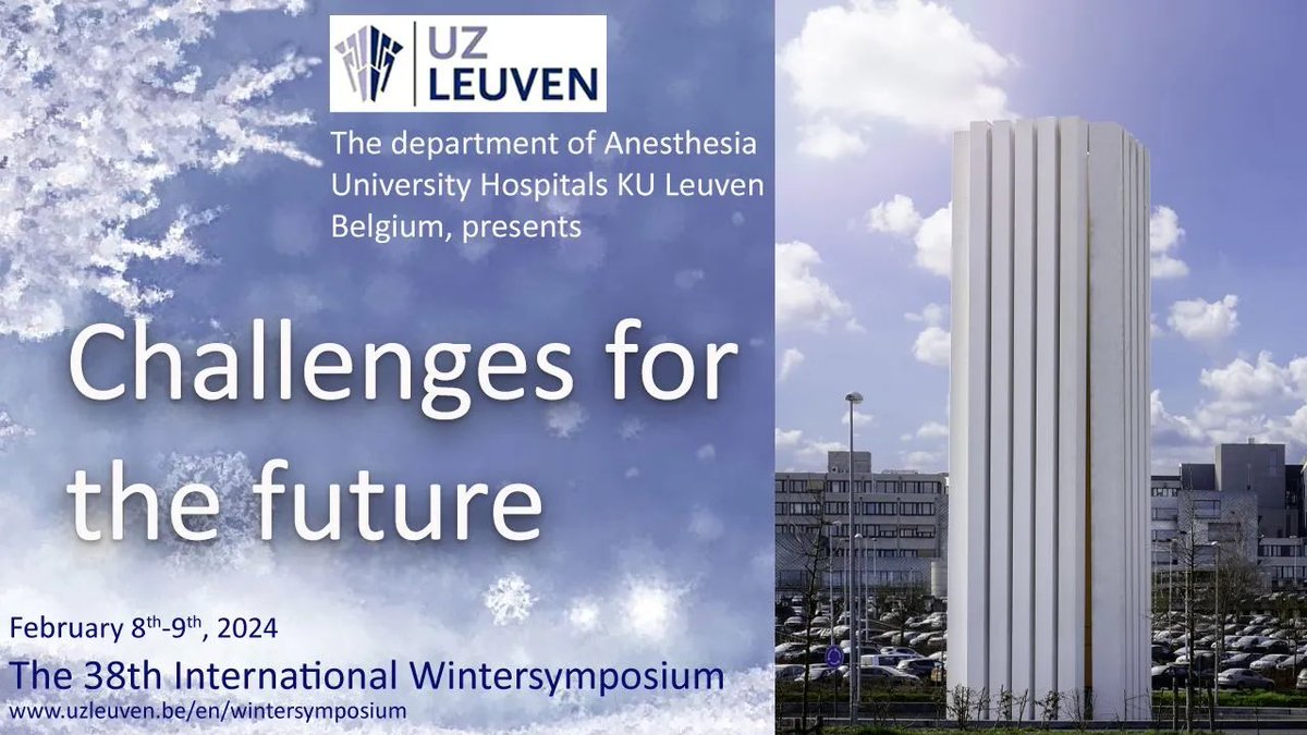 Steve Coppens (@steve_coppens) on Twitter photo Join the best anesthesia conference in Belgium !!🇧🇪 uzleuven.be/en/wintersympo… For a small fee you will have top notch speakers and the possibility to meet and great faculty up close <a href="/rex_steffen/">Steffen Rex</a> <a href="/ESRA_Society/">ESRA | European Society of Regional Anaesthesia</a> <a href="/UZLeuven/">UZ Leuven</a> <a href="/ApsarB/">APSAR BSAR</a> <a href="/ESAIC_org/">ESAIC</a> <a href="/BelgianBara/">Belgian Association of Regional Anesthesia BARA</a> Join the best anesthesia conference in Belgium !!🇧🇪 uzleuven.be/en/wintersympo… For a small fee you will have top notch speakers and the possibility to meet and great faculty up close <a href="/rex_steffen/">Steffen Rex</a> <a href="/ESRA_Society/">ESRA | European Society of Regional Anaesthesia</a> <a href="/UZLeuven/">UZ Leuven</a> <a href="/ApsarB/">APSAR BSAR</a> <a href="/ESAIC_org/">ESAIC</a> <a href="/BelgianBara/">Belgian Association of Regional Anesthesia BARA</a>